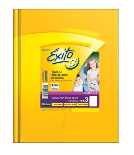 [101957] CUADERNO EXITO E3 PARA FORRAR 100H RAYADO