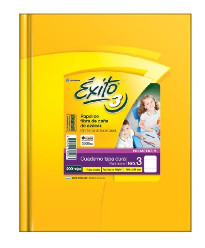 [101958] CUADERNO EXITO E3 PARA FORRAR 100H CUADRICULADO