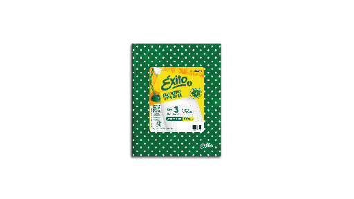[100978] CUADERNO EXITO E3 LUNAR 48H VERDE RAYADO