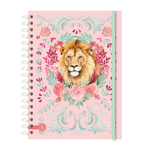 [1016] CUADERNO RY A5 ANILLADO 15x21cm 80 HOJAS RAYADAS LINEA ECO CHIC 1016