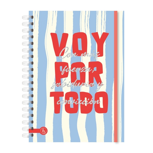 [1012] CUADERNO RY A5 15X21 ANILLADO 80 HOJAS MOTIVACION CREATIVA 1012