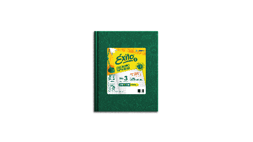 [103265] CUADERNO EXITO E3 FORRADO 48H VERDE CUADRO GRANDE
