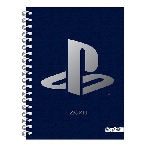 [0736-02970] CUADERNO MOOVING 16X21 TAPA DURA CON ESPIRAL 80H PLAYSTATION