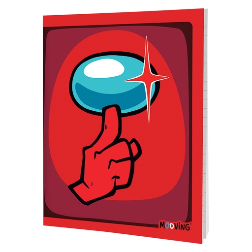 [1202217] CUADERNO MOOVING TAPA FLEXIBLE 16X21 48H AMONG US