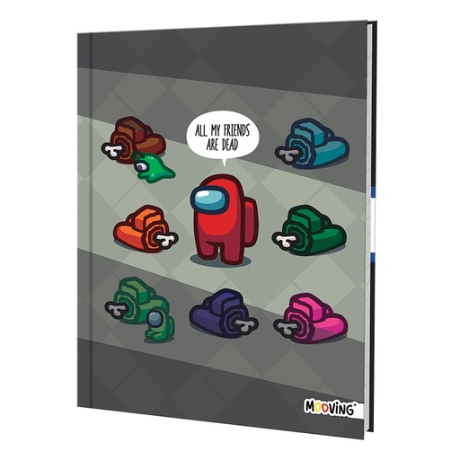 [0736-02984] CUADERNO MOOVING TAPA DURA 16X21 48H AMONG US