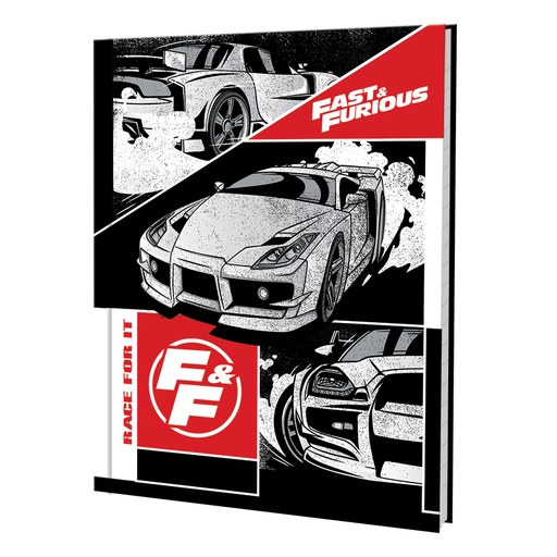 [0736-02987] CUADERNO MOOVING TAPA DURA 16X21 48H RAPIDO Y FURIOSO