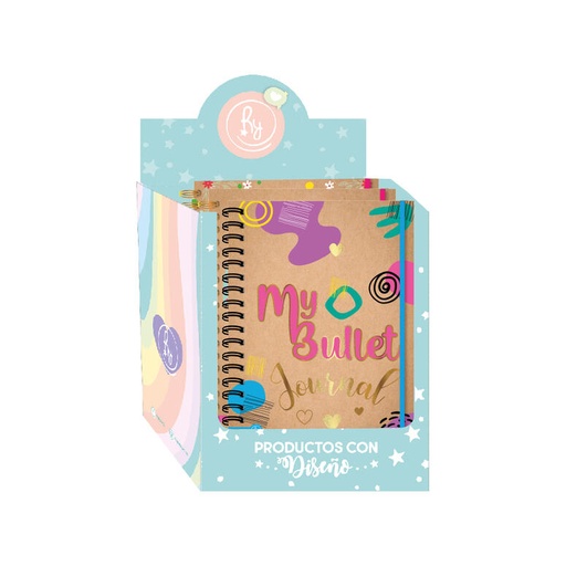 [1002] CUADERNO RY A5 15X21 ANILLADO 80 HOJAS KRAFTY 1002