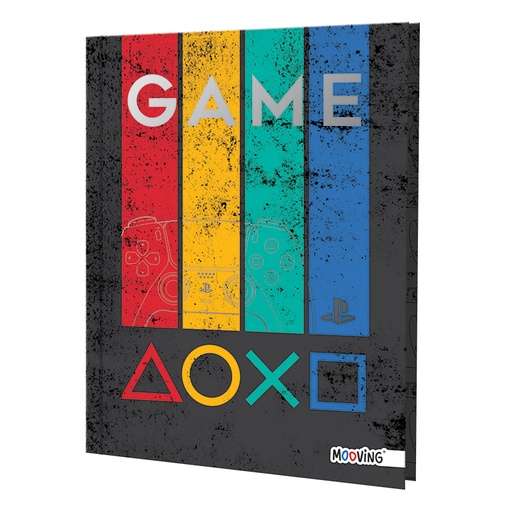 [0736-03168] CUADERNO MOOVING 16X21 TAPA DURA COSIDO 48 HOJAS PLAYSTATION