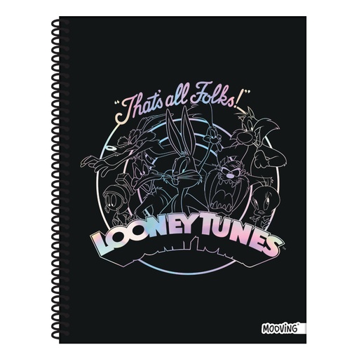 [1208231] CUADERNO MOOVING A4 UNIVERSITARIO 80H LOONEY TUNES