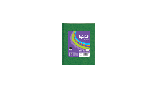 [105849] CUADERNO LEDESMA EPICA ARAÑA TAPA DURA 48 HOJAS RAYADO VERDE