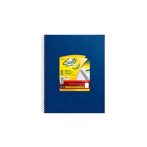 [101968] CUADERNO EXITO E7 ESPIRAL 21X27 60H AZUL RAYADO