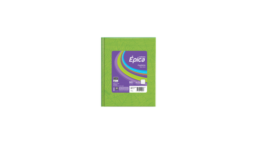 [105848] CUADERNO LEDESMA EPICA ARAÑA TAPA DURA 48 HOJAS RAYADO VERDE MANZANA