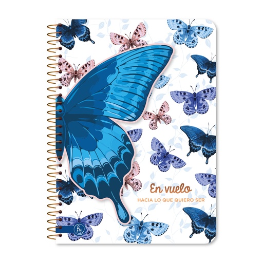 [1074] CUADERNO RY UNIVERSITARIO 20X28 ANILLADO SEMI RIGIDO 80 HOJAS MIX 1074
