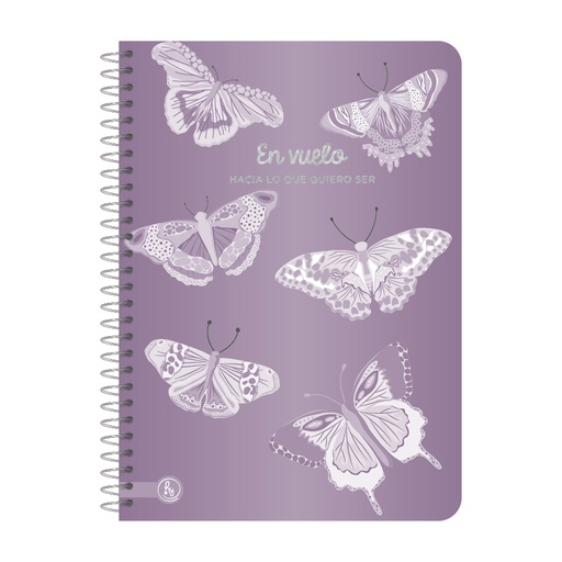 [1075] CUADERNO RY UNIVERSITARIO 20X28 ANILLADO SEMI RIGIDO 80 HOJAS PREMIUM METAL 1075