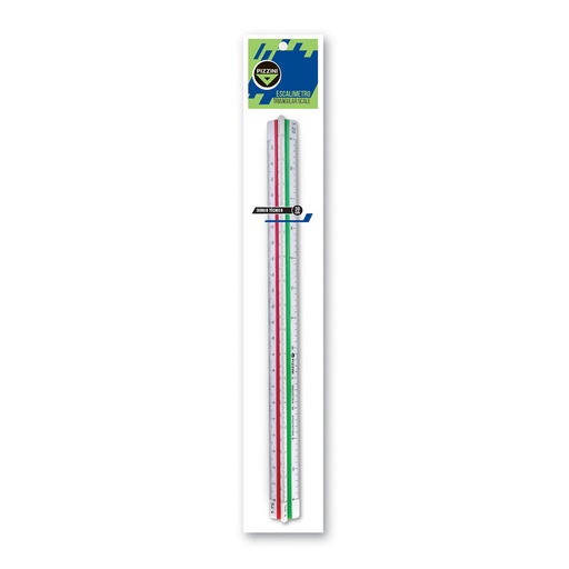 [171/1] ESCALIMETRO PIZZINI 30CM TRIANGULAR