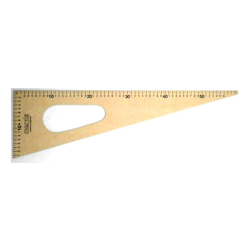 [GDP742] ESCUADRA DE MADERA 60CM