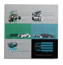 [1301140] ETIQUETAS MOOVING RAPIDO Y FURIOSO 2PLANCHAS X6