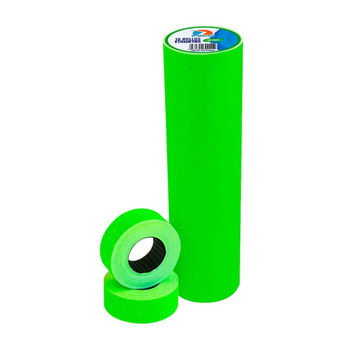 [301503] ETIQUETAS EN ROLLO EZCO VERDE FLUO X10