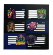 [1301209] ETIQUETAS MOOVING FORTNITE 2PLANCHAS X6
