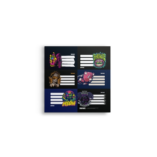 [1301209] ETIQUETAS MOOVING FORTNITE 2PLANCHAS X6