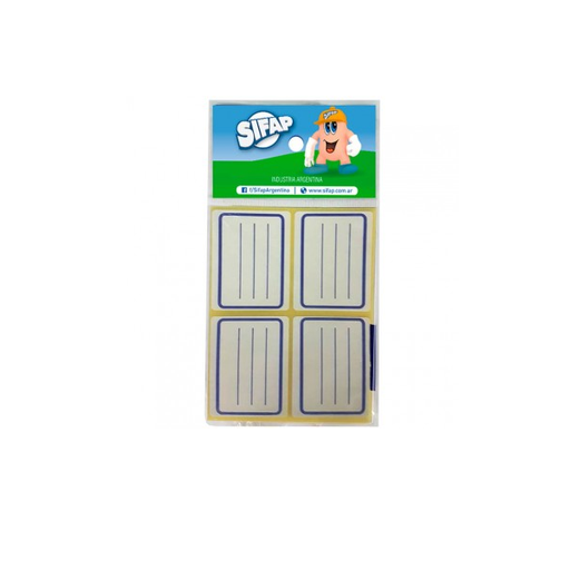 [9001000011] ETIQUETAS SIFAP ESCOLAR X24 AZUL