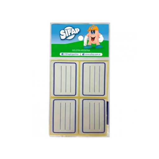 [9001000011] ETIQUETAS SIFAP ESCOLAR X24 AZUL