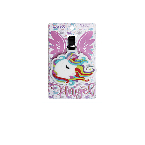 [0758-00681] ETIQUETA WERO PARA MOCHILA UNICORNIO LIQUIDACION