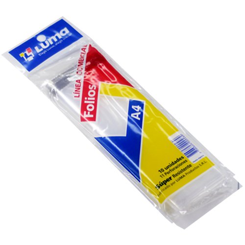 [31-19] FOLIO LUMA A4 SUPER POLIETILENO X10