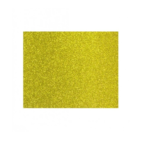 [40102-7] GOMA EVA GLITTER X10 AMARILLO