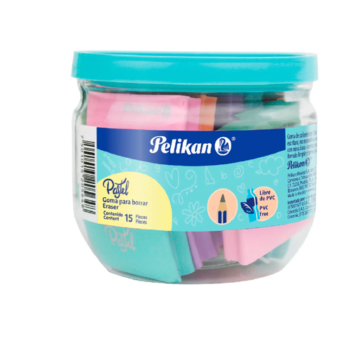 [6140319] GOMA PELIKAN PASTEL POTE X 15