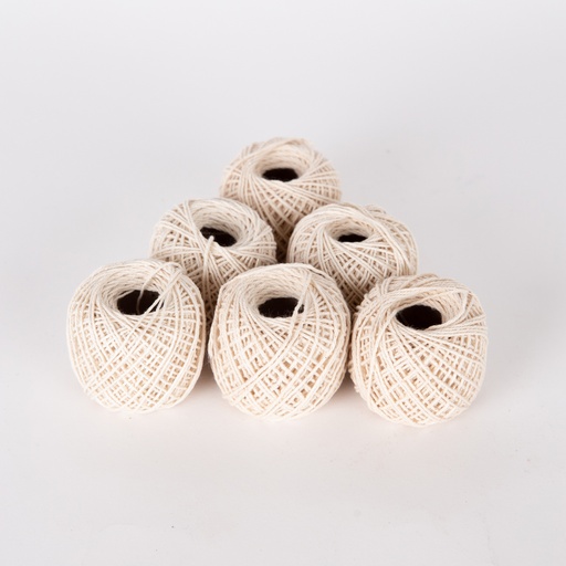 [7011] HILO DE ALGODON CRUDO 30G X10