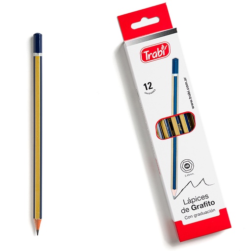 [TR75794] LAPIZ GRAFITO TRABI X12 B