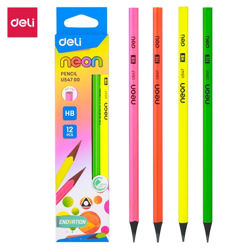 [EU54700] LAPIZ GRAFITO DELI HB NEON X12