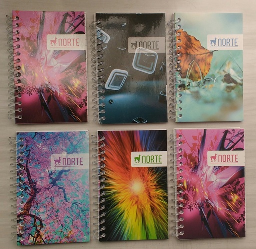 [14020] LIBRETA NORTE Nº4020 ESPIRAL 6.5X10.5CM 40 HOJAS RAYADO