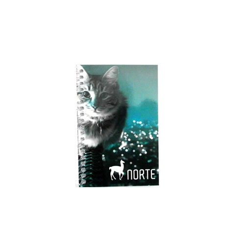 [14030] LIBRETA NORTE Nº4030 ESPIRAL 8X12CM 40 HOJAS RAYADO