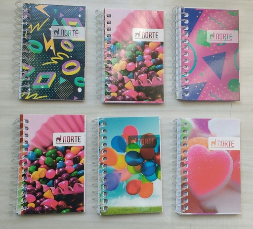 [14010] LIBRETA NORTE Nº4010 ESPIRAL 5.5X8CM 40 HOJAS RAYADO