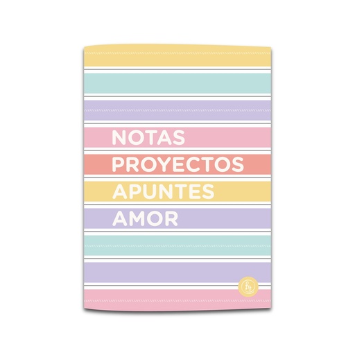 [1001] LIBRETA RY ACABALLADA 10.5x15cm 64 HOJAS RAYADAS LINEA MIX 1001