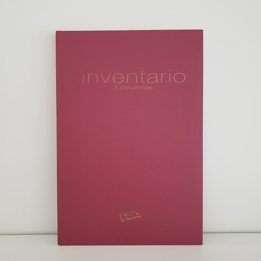 [2228] LIBRO RAB INVENTARIO TAPA DURA 2MANOS 3COLUMNAS
