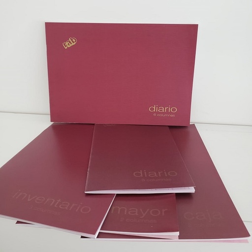 [2233/D2] LIBRO RAB DIARIO TAPA FLEXIBLE  2COLUMNAS 40 PAGINAS