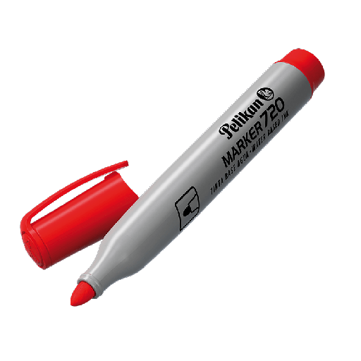 [041-720-030] MARCADOR PELIKAN 720 PR X12 ROJO AL AGUA DISC.