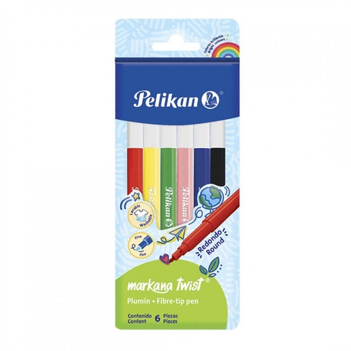 [30310600] MARCADOR PELIKAN MARKANA TWIST X 6