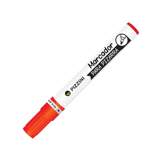 [1250RJ] MARCADOR PIZZINI PARA PIZARRA ROJO X12