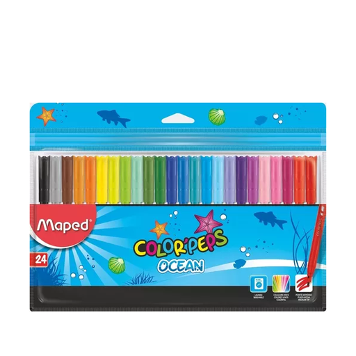 [845722] MARCADOR MAPED COLORPEPS OCEAN X 24 COLORES