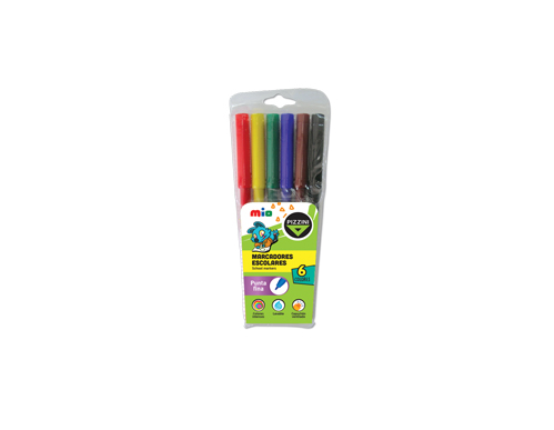 [8006] MARCADOR PIZZINI MIO ESCOLAR X 6
