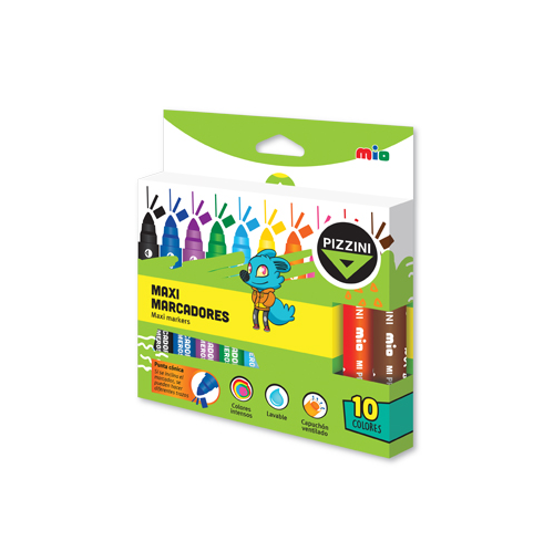 [8110] MARCADOR PIZZINI MIO MAXI X 10