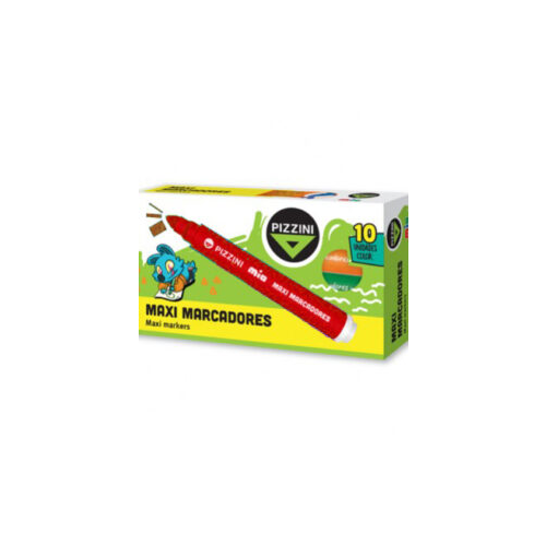 [8100RJ] MARCADOR PIZZINI MAXI X10 ROJO