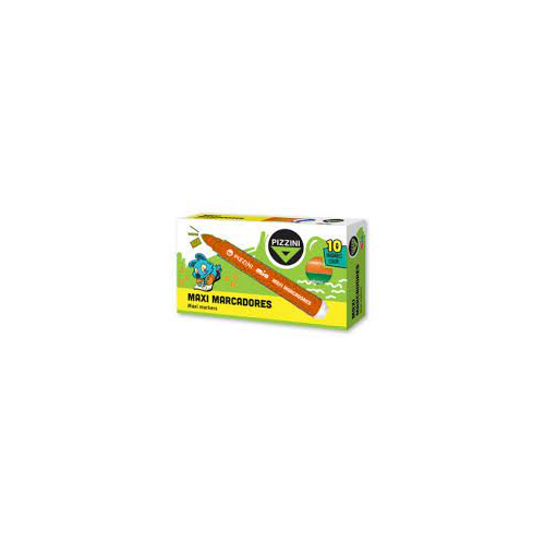 [8100NA] MARCADOR PIZZINI MAXI X10 NARANJA