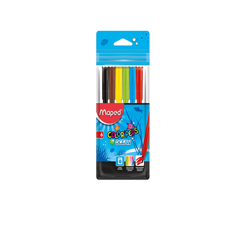 [845723] MARCADOR MAPED COLORPEPS OCEAN X 6 COLORES