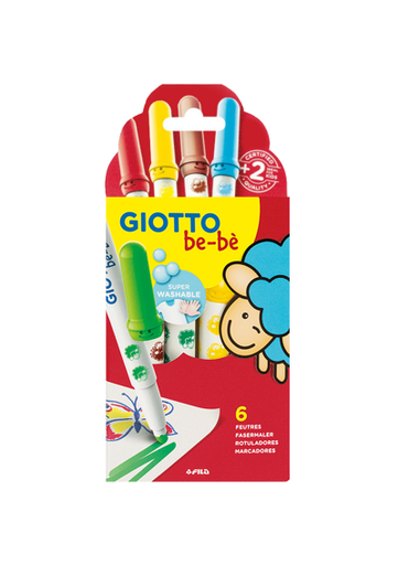 [466600ES] MARCADOR GIOTTO BEBE X6