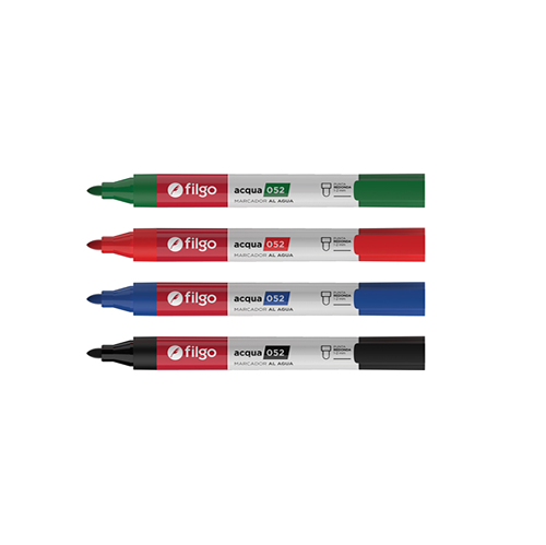 [AM062-C12-002] MARCADOR FILGO 062 X12 ROJO AL AGUA